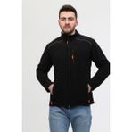 Mualta - Outdoor Siyah Polar Mont - 3 Cep Outdoor Anti Pilling Üniversal Mevsimlik Polar - 2XL