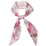 Muaquata Uzun Atkısı Saf Sıska Eşarp Kravat Hangbag Kolu Saç Baş Sarar Kemer, Mqta01-29 Pembe, M