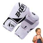 Muay Thai Eldivenleri | Şok Emici MMA Eldivenleri - 6 oz/8 oz Kız Erkek Dövüş Kickboks Ekipmanları için Eğitim Boks Eldivenleri