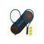 Muba 5li SET 27 İnç Yetişkin Tenis Raketi Seti 2 Raket 2 Çanta 3 Top L2 Grip 68 cm Çok Renkli Tek Ebat