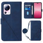 MUBBAR Xiaomi 13 Pro Lite 13Lite 13Lite 13Pro 2211133C 2210132G 2210132C ile Uyumlu Uzun Kordon Telefon Çantaları Düşme Önleyici Kapaklı Deri Kılıf Kaymaz Tutucu (Mavi, Xiaomi 13 Lite 5G)