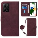 MUBBAR Xiaomi Poco X5 Pro X5Pro Redmi Note 12 Pro Note12Pro Speed 5G 22101320G 22101320C Manyetik Kapaklı Kılıf (Şarap Kırmızısı, Xiaomi Poco X5 Pro 5G) ile Uyumlu Koruyucu Kılıf