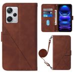 MUBBAR Xiaomi Redmi Note 12 Pro Plus Explorer Note12Pro+ Note12Explorer 5G 22101316UCP 22101316UG Cüzdan Klipsli Tutucu (Kahverengi, Redmi Note 12Pro+ 5G) ile Uyumlu Düşmeye Karşı Telefon Kılıfı