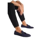 Mubiano 22107-lcv Hakiki Nubuk Deri Lacivert Ince Taban Püsküllü Erkek Loafer & Günlük Ayakkabı, Lacivert, 40