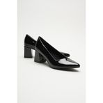 Mubiano Allegra Siyah Rugan Stiletto