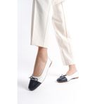 Mubiano Collection Kadın Hakiki Deri Babet Beyaz -mcmng2277-b, Beyaz, 38