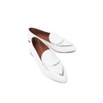 Mubiano Collection Kadın Hakiki Deri Babet Beyaz -mcmng2433-b, Beyaz, 37