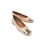 Mubiano Collection Kadın Hakiki Deri Babet Nude - Mcsr1010 - N, Nude, 37