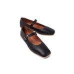 Mubiano Collection Kadın Hakiki Deri Babet Siyah -mcmng24450-s, Siyah, 38