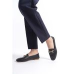 Mubiano Collection Kadın Hakiki Deri Babet Siyah -mcmng2446-s, Siyah, 36