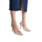 Mubiano Collection Kadın Topuklu Hakiki Deri Stiletto & Ayakkabı Dore -mcbrg5738-dr, Dore, 36
