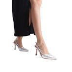 Mubiano Collection Kadın Topuklu Hakiki Deri Stiletto & Ayakkabı Lame -mcbrg5738-lm, Lame, 39
