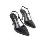 Mubiano Collection Kadın Topuklu Hakiki Deri Stiletto & Ayakkabı Siyah -mcbrg5738-s, Siyah, 38