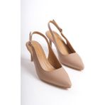 Mubiano Collection Mubiano Hakiki Deri Collection Kadın Topuklu Stiletto & Ayakkabı Nude -MCRGN80124-N