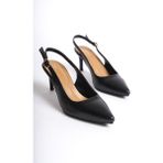 Mubiano Collection Mubiano Hakiki Deri Collection Kadın Topuklu Stiletto & Ayakkabı Siyah -MCRGN80124-S