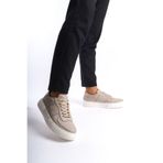Mubiano Erkek Hakiki Deri Spor Ayakkabı & Sneaker Nude -mbkry650-n, Nude, 41