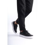 Mubiano Erkek Hakiki Deri Spor Ayakkabı & Sneaker Siyah -mbkry650-s, Siyah, 42