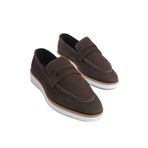 Mubiano Erkek Nubuk Loafer Kahverengi -mbeyy2001-kh, Kahverengi, 40
