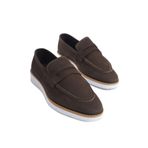 Mubiano Erkek Nubuk Loafer Kahverengi -mbeyy2001-kh, Kahverengi, 44