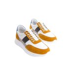 Mubiano Hakiki Deri Erkek Spor Ayakkabı & Sneaker Camel/Beyaz -MBKNT-CMLB - Camel - Beyaz - 43