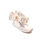 Mubiano Kadın Deri Sneaker Paraşüt Detaylı Bej-Gold Lurea, Bej/Gold, 36