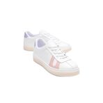 mubiano Kadın Hakiki Deri Beyaz Pudra Lila Spor Ayakkabı Sneakers Casper, 36