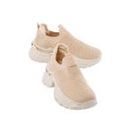Mubiano Kadın Sneaker Kalın Taban Slip On Spor Ayakkabı Aurex Bej, Bej, 37