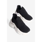 Mubiano Kadın Sneaker Kalın Taban Slip On Spor Ayakkabı Aurex Siyah, Siyah, 37