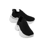 Mubiano Kadın Sneaker Kalın Taban Slip On Spor Ayakkabı Aurex Siyah, Siyah, 38