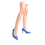 Mubiano Mb970-m Kadın Ince 9 Cm Topuklu Mavi Süet Stiletto & Topuklu Ayakkabı, Mavi, 41