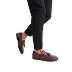 Mubiano Mbd100-tb Taba Hakiki Deri Püsküllü Erkek Spor Ayakkabı & Sneaker & Loafer, Taba, 41