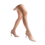 Mubiano Mbhrn965-n Kadın Sivri Burunlu Yüksek Topuklu Nude Rugan Topuklu Ayakkabı & Stiletto, Nude, 40