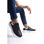 Mubiano Mbkry028-lcv Erkek Hakiki Deri Lacivert Sneaker & Spor Ayakkabı, Lacivert, 40
