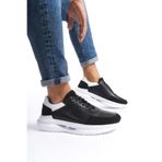 Mubiano Mbkry028-s Erkek Hakiki Deri Siyah Sneaker & Spor Ayakkabı, Siyah, 42