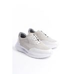 Mubiano Mbkry301-bj Erkek Hakiki Deri Bej Sneaker & Spor Ayakkabı, Bej, 41