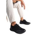 Mubiano Mbkry301-s Erkek Hakiki Deri Siyah Sneaker & Spor Ayakkabı, Siyah, 40