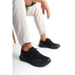 Mubiano Mbkry301-s Erkek Hakiki Deri Siyah Sneaker & Spor Ayakkabı, Siyah, 44