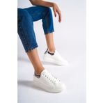 Mubiano Mbmkq200-bplt Kadın Kalın Taban Beyaz/platin Sneaker & Spor Ayakkabı