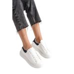 Mubiano MBMKQ200-BS Kadın Kalın Taban Beyaz/siyah Sneaker & Spor Ayakkabı - 37 - Beyaz - Siyah