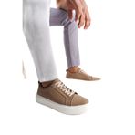 Mubiano Mbnbkm3-vz Erkek Hakiki Nubuk Deri Vizon Sneaker & Spor Ayakkabı, Vizon, 40