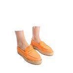 Mubiano Mbsvk23a001-orj Kadın Hakiki Deri Oranj Espadril & Babet, Turuncu, 40