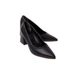 Mubiano Mbzfr600-s Kadın Blok Topuklu 6 Cm Sivri Burun Siyah Stiletto & Topuklu Ayakkabı, Siyah, 39