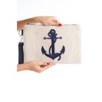 Mubiano Summer Kadın Bej Duck Keten Kumaş Çapa Clutch & Portföy Çanta - Msly0109-bj