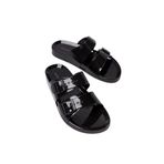 Mubiano Summer Kadın Jelly Mat Siyah Düz Terlik-mstb146-s, Siyah, 41