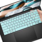 MUBUY-GOL MUBUY Klavye Kapağı Tasarımı Dell XPS 15 9500 9510 9520 9530 15.6 İnç ve Yeni XPS 17 9700 9710 9720 9730 17.3 İnç ABD Düzeni Dizüstü Bilgisayar Klavyesi Koruyucu Cilt-Sıcak Mavi