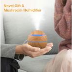 Mubx 130ML Hava Nemlendirici Aromaterapi Mini Hava Nemlendirici Difüzör Buhar Makinesi - Açık Kahverengi