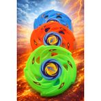Mubx Frizbi Fırlatma Diski 3'lü Set 24 cm Disk Atma Oyunu Kumsal Bahçe Plaj Oyuncağı