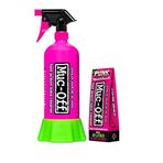 Muc-Off Punk Toz Şişesi Yaşam Paketi - Yeniden Kullanılabilir Püskürtücü Şişeli Bisiklet Temizleme Kiti - Plastik İçermeyen Bisiklet ve Motosiklet Yıkama Kartuşu
