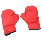 Mücadele Eğitim Eldivenleri Aşınmaya dayanıklı 1 çift Rahat Boks Eldiveni çocuklar Için Kalın Nefes Alabilen Ayarlanabilir kayış MMA Için