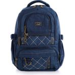 Mucco Ççs Lacivert CCS51411 Kanvas Kumaş Unisex Suya Dayanıklı Çok Cepli Sırt Çantası - Standart